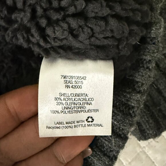 Northwest Territory Men's Gray Full-Zip Cable Knit Sweater,  Size M - Picture 5 of 8